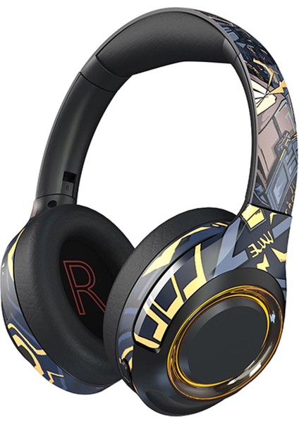 Kablosuz Bluetooth Kulaklık Üstü Kulak Oyun Kulaklık Xbox Android Ios Tf Siyah Için (Yurt Dışından)