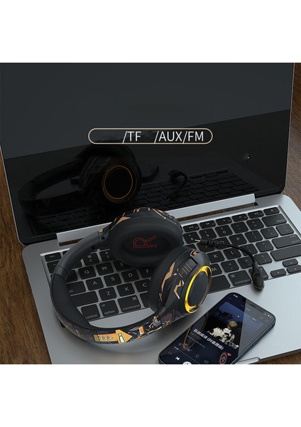 Kablosuz Bluetooth Kulaklık Üstü Kulak Oyun Kulaklık Xbox Android Ios Tf Siyah Için (Yurt Dışından) fırsatları