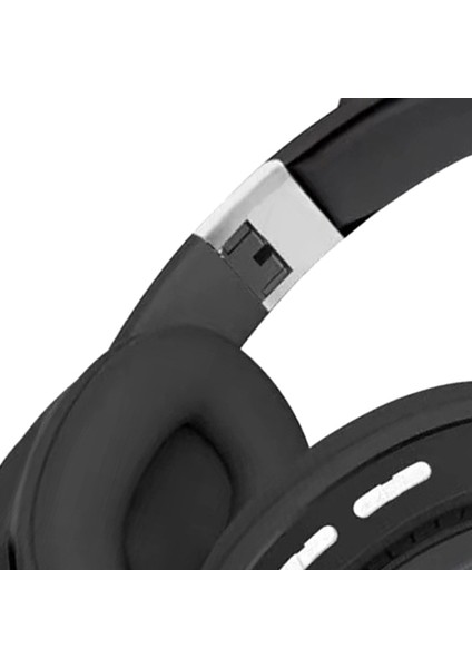 Kablosuz Kulaklıklar Katlanabilir Gerilebilir Dahili Mic Spor Hifi Ses Oyunu Siyah (Yurt Dışından)