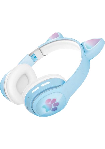 Kablosuz Kulaklıklar Katlanabilir Gerilebilir Dahili Mic Spor Hifi Ses Oyunu Mavi (Yurt Dışından) fiyatları