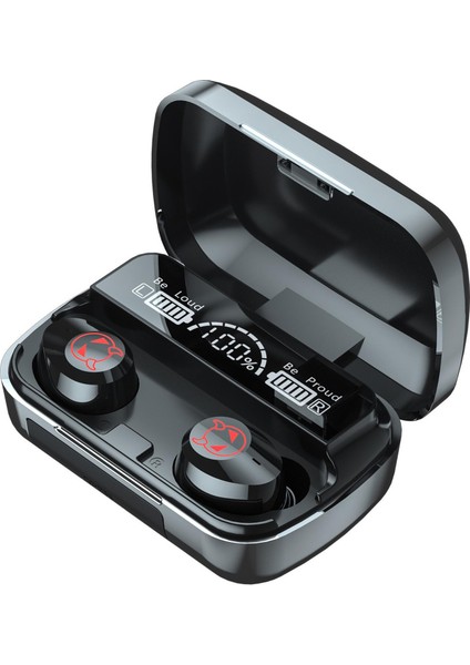 Gerçek Kablosuz Kulakiçi Derin Bass Dahili Mikrofonda Dahili Ses Sesli Summon Spor Salonu Açık Siyah (Yurt Dışından) fiyatları