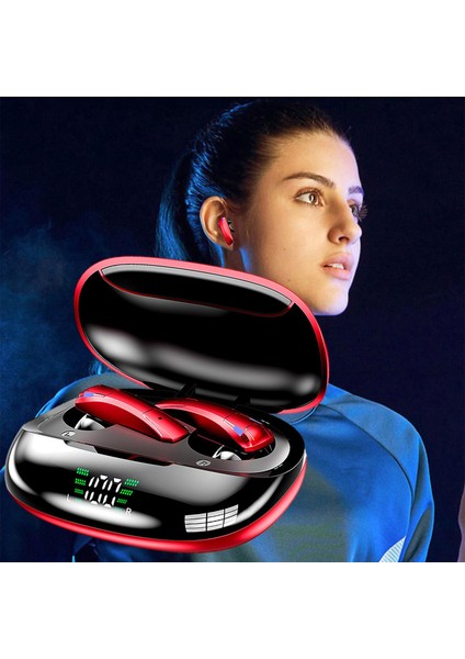 Kablosuz Kulaklıklar Led Ekran Kulaklık Oyun Koşu Düşük Gecikmesi Için - Kırmızı (Yurt Dışından) modelleri