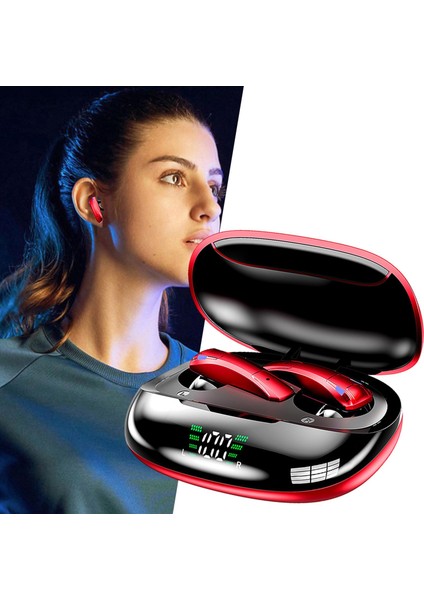 Kablosuz Kulaklıklar Led Ekran Kulaklık Oyun Koşu Düşük Gecikmesi Için - Kırmızı (Yurt Dışından) fırsatları