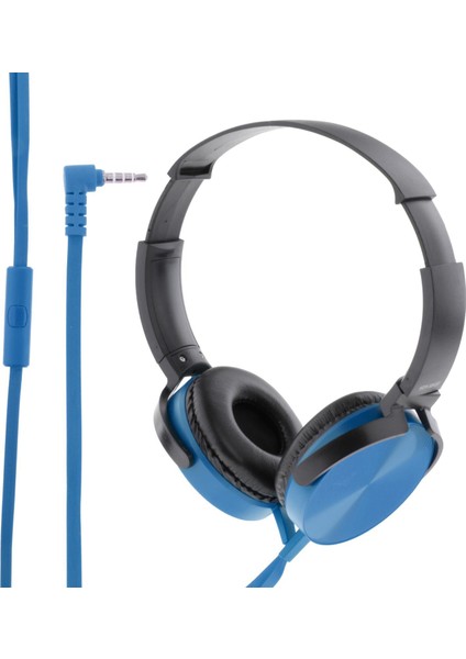 Xb450 Kablolu Kulaklık Gürültü Iptal Dizüstü Dizüstü Smartphone Gençler Mavi (Yurt Dışından) modelleri