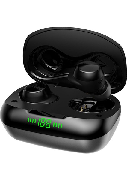 K1 Bluetooth 5.0 Gerçek Kablosuz Kulakiçi Kulakta Dahili Mikrofon Dokunmatik Kontrol Gri (Yurt Dışından)