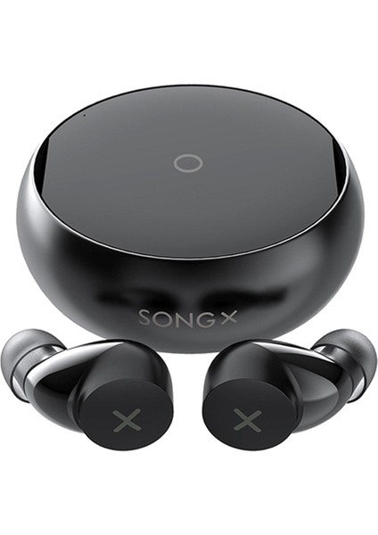 Blueteeth Kablosuz Kulakiçi Denoise Su Geçirmez Yıldız Döngü Tasarım Siyah (Yurt Dışından)