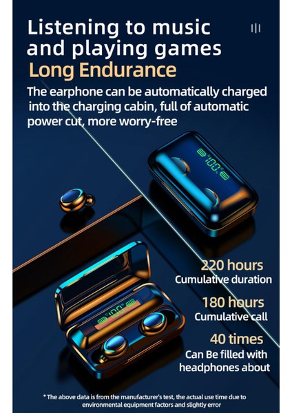 Bluetooth 5.0 Kablosuz Kulakiçi Gürültü Iptal Su Geçirmez Beyaz (Yurt Dışından) fırsatları