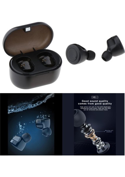 A6 Spor Ture Kablosuz Bluetooth 5.0 Tws Kulaklık Kulakiçi Lcd Güç Ekranı (Yurt Dışından)