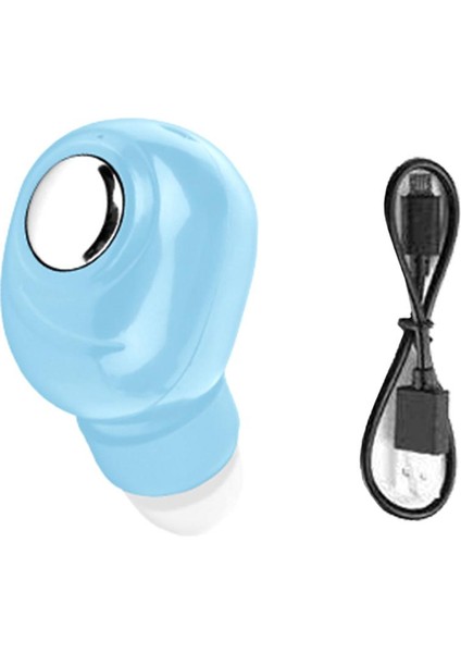 Kablosuz Kulakiçi Diş5.0 Mini Stereo Ses Su Geçirmez Kulaklık Mavi (Yurt Dışından)