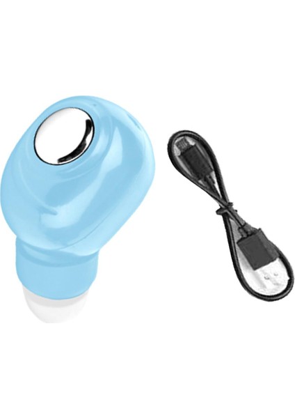 Kablosuz Kulakiçi Diş5.0 Mini Stereo Ses Su Geçirmez Kulaklık Mavi (Yurt Dışından)