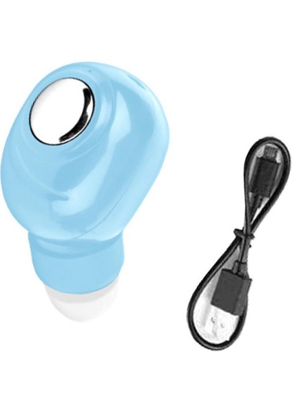 Kablosuz Kulakiçi Diş5.0 Mini Stereo Ses Su Geçirmez Kulaklık Mavi (Yurt Dışından)