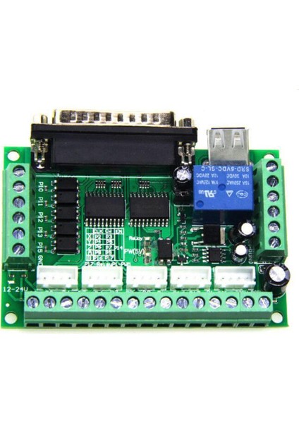 5 Eksenli CNC Kontrol Kartı Mach3 Step Motor Sürücü + USB Kablo (Yurt Dışından)