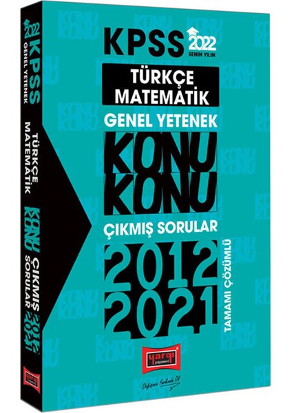 Yargı Yayınevi KPSS 2022 Genel Yetenek Konu Konu Çıkmış Sorular