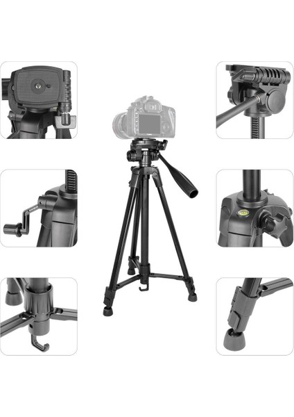 Kingjoy VT-840 Alüminyum Tripod Işık Telefon Canlı Kamera Açılı Çerçeve (Yurt Dışından) fiyatları
