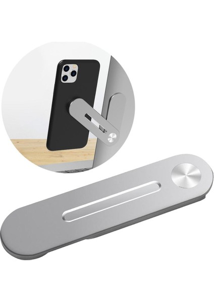 Laptop Yan Dağı Manyetik Bilgisayar Telefon Tutucu Genişletme Braketi Düz (Yurt Dışından) fiyatları