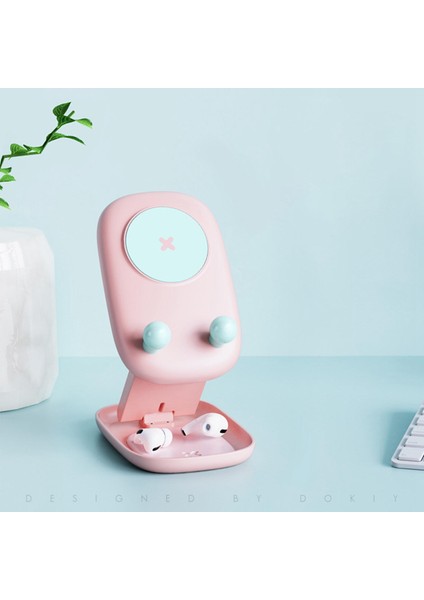 Katlanabilir Cep Telefonu Tutucu Evrensel Masaüstü Cradle Dock Tablet Pembe Standı (Yurt Dışından) modelleri