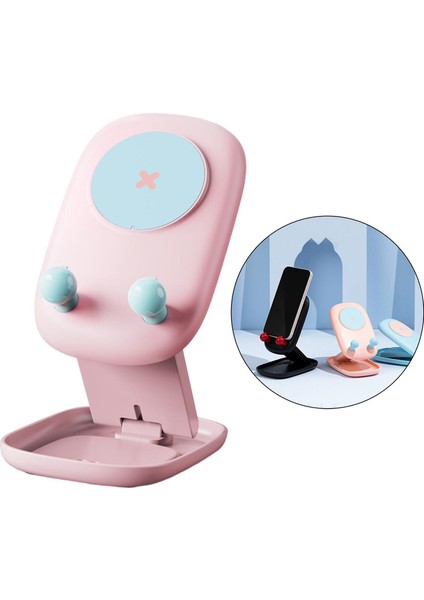 Katlanabilir Cep Telefonu Tutucu Evrensel Masaüstü Cradle Dock Tablet Pembe Standı (Yurt Dışından) indirimleri