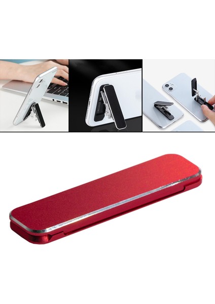 Mini Telefon Standı Taşınabilir Standable Ince Iphone 13/12 / Pro Kırmızı (Yurt Dışından) indirimleri
