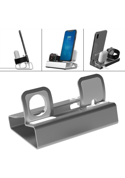 Şarj Istasyonu Dock Başucu Çerçeve 3 1 Baz Yatak Odası Gümüş Için Uyumlu (Yurt Dışından) fırsatları