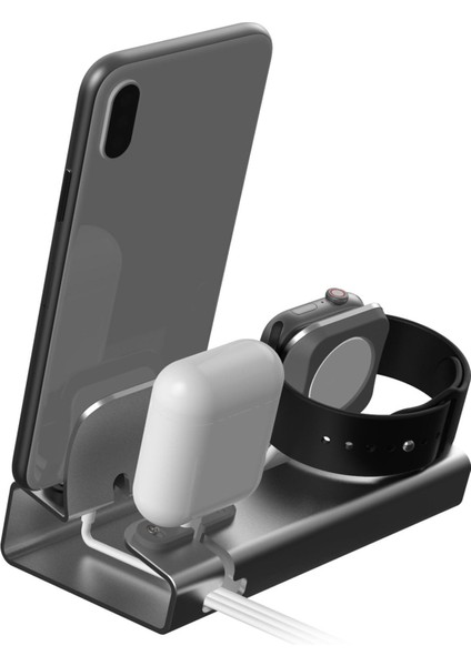 Şarj Istasyonu Dock Başucu Çerçeve 3 1 Baz Yatak Odası Gümüş Için Uyumlu (Yurt Dışından) indirimleri