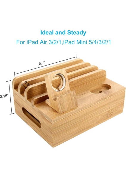 Bambu Telefon Şarj Dock Istasyonu Şarj Tutucu Telefon Standı Iphone 11 (Yurt Dışından) fiyatları