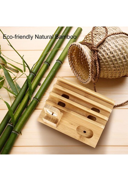 Bambu Telefon Şarj Dock Istasyonu Şarj Tutucu Telefon Standı Iphone 11 (Yurt Dışından) indirimleri