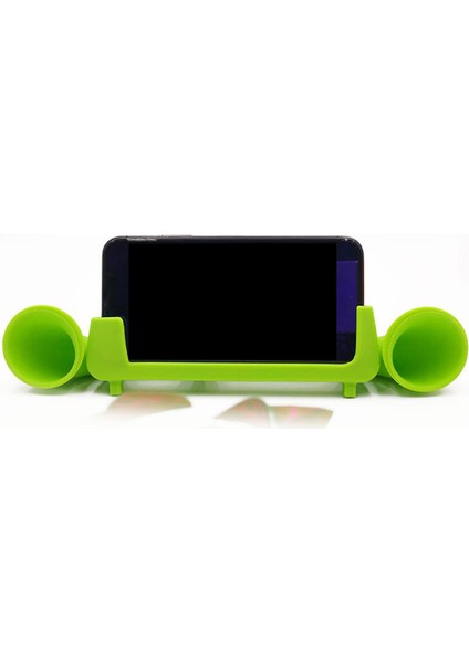 Silikon Ses Amplifikatör Telefon 2 Boynuz Standı Iphone 6 6 S 7 Yeşil (Yurt Dışından) fırsatları