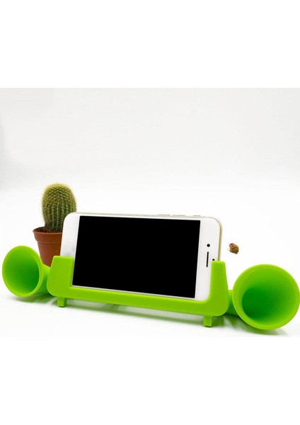 Silikon Ses Amplifikatör Telefon 2 Boynuz Standı Iphone 6 6 S 7 Yeşil (Yurt Dışından) indirimleri