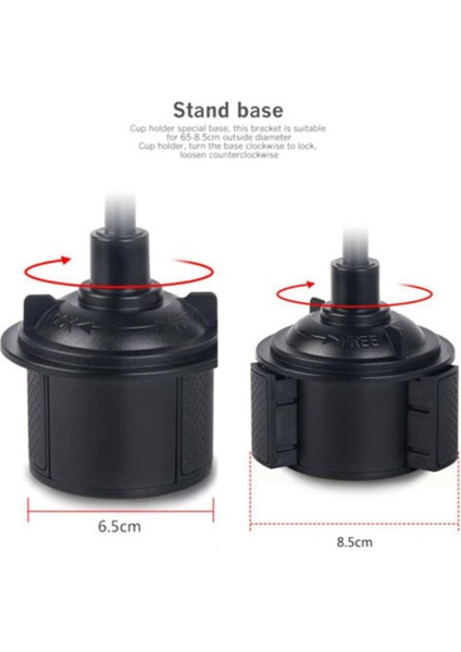 Evrensel Araba Kupası Tutucu Telefon Dağı 360 ° Xs Max / Xr / Xs / 7/6 Plus Için Döndürülebilir (Yurt Dışından) indirimleri