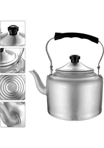 1 Adet 20 cm Vintage Alüminyum Su Isıtıcısı Yalıtımlı Saplı Gaz Ocak Su Isıtıcısı | Spor Şişeleri (Yurt Dışından)