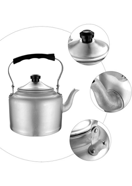 1 Adet 20 cm Vintage Alüminyum Su Isıtıcısı Yalıtımlı Saplı Gaz Ocak Su Isıtıcısı | Spor Şişeleri (Yurt Dışından)