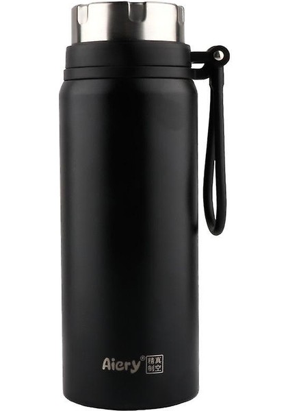 Spor Su Şişesi Paslanmaz Çelik Termos Kupası Ağız Şişesi Yalıtımlı Su Şişeleri (750ML) (Turuncu) (Yurt Dışından)