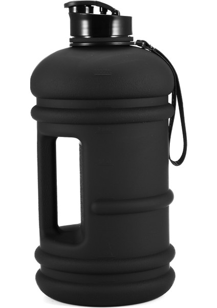 Siyah Büyük Kapasiteli Içecek Su Şişesi Çalkalayıcı Açık Seyahat Sızdırmaz Tritan Açık Piknik Bisiklet Tırmanma Büyük Kupası Sürahi | Spor Şişeleri (Yurt Dışından)