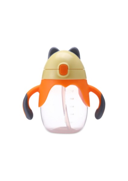Bebek Çocuk Güzel Kupası Toddler Bebek Karikatür Geyik Çocuklar Öğrenmek Saplı Sippy Cup 1 Adet 2018 Yeni | Bardaklar (Sarı) (Yurt Dışından)
