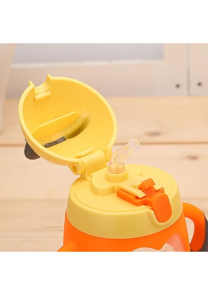 Bebek Çocuk Güzel Kupası Toddler Bebek Karikatür Geyik Çocuklar Öğrenmek Saplı Sippy Cup 1 Adet 2018 Yeni | Bardaklar (Sarı) (Yurt Dışından) modelleri