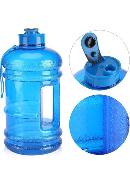 2.2l Büyük Kapasiteli Spor Su Şişesi Spor Salonu Içme Su Şişesi Kamp Kupası Taşınabilir Açık (Mavi) (Yurt Dışından)