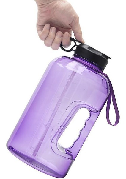 3.7l Motive Edici Zaman Işaretleyici Hatırlatma (Mor) ile Büyük Su Şişesi Hidrasyonu (Yurt Dışından) fiyatları