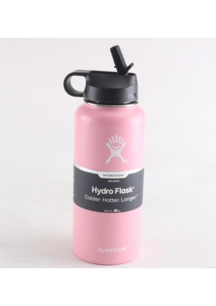 32 Oz Spor Su Şişesi Paslanmaz Çelik Yalıtımlı Su Şişesi (Pembe) (Yurt Dışından)