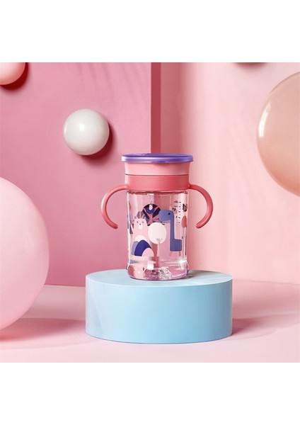 Bc Babycare 260 ml Bebek Bardak Döndürülebilir Sihirli Kupası Çocuk Sızdırmaz 360 ° Içme Su Şişesi Ergonomik Kolu Kupası Bpa Ücretsiz | Kupalar (Colo Gül) (Yurt Dışından)