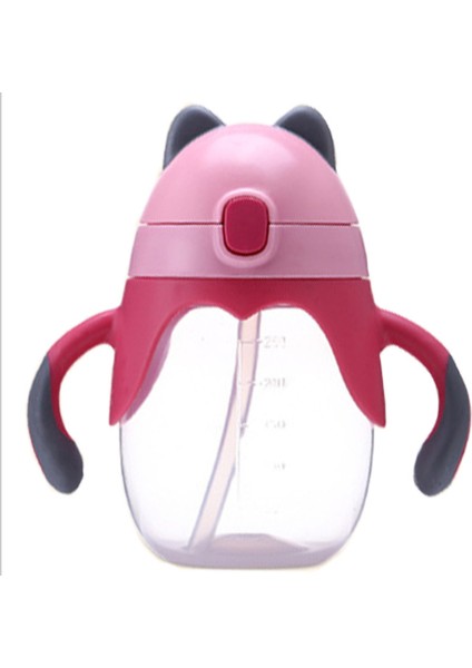Bebek Çocuk Güzel Kupası Toddler Bebek Karikatür Geyik Çocuk Öğrenmek Saplı Sippy Cup 1 Adet 2018 Yeni | Kupa (Pembe) (Yurt Dışından)