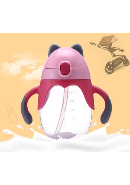 Bebek Çocuk Güzel Kupası Toddler Bebek Karikatür Geyik Çocuk Öğrenmek Saplı Sippy Cup 1 Adet 2018 Yeni | Kupa (Pembe) (Yurt Dışından) fiyatları