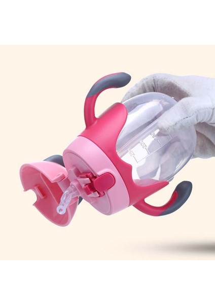 Bebek Çocuk Güzel Kupası Toddler Bebek Karikatür Geyik Çocuk Öğrenmek Saplı Sippy Cup 1 Adet 2018 Yeni | Kupa (Pembe) (Yurt Dışından) fırsatları