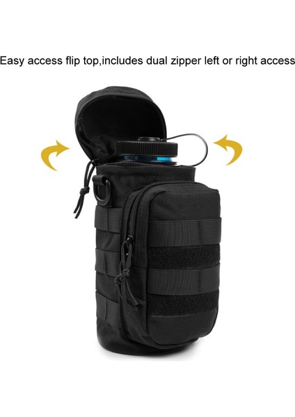 Taktik Su Şişesi Kılıfı Spor Şişeleri Su Şişesi Tutucu Çanta Omuz Askısı ile | Askı Kayışı | Askı Tacticalstrap Omuz (Yurt Dışından)
