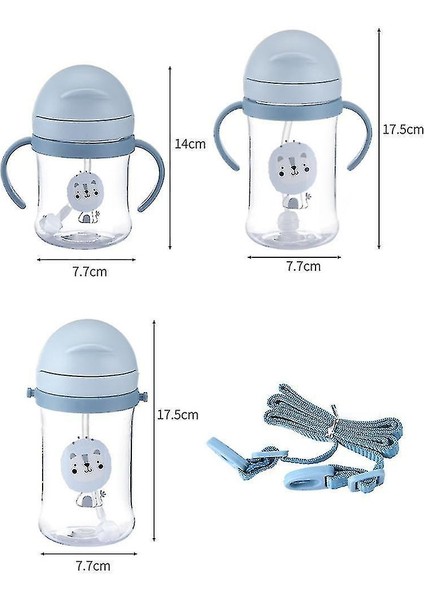 Sippy Cups 250/300 ml Içecek Kupası Çocuklar Karikatür Bebek Saman Kupası Bebek H Le Dayanıklı Düşen Su (Yurt Dışından) fiyatları