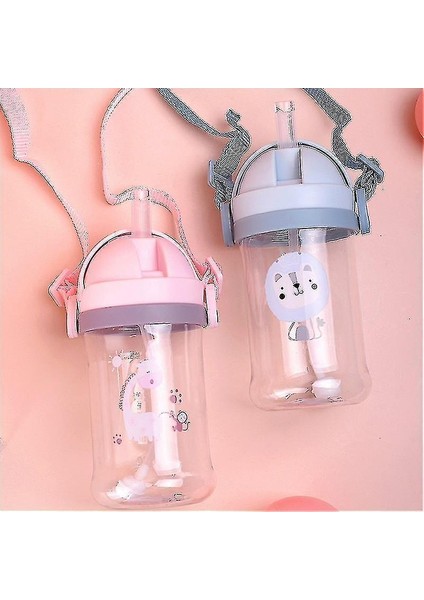Sippy Cups 250/300 ml Içecek Kupası Çocuklar Karikatür Bebek Saman Kupası Bebek H Le Dayanıklı Düşen Su (Yurt Dışından) modelleri