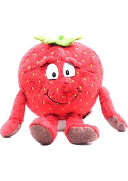 25 cm Meyve Sebze Yumuşak Peluş Oyuncak - Kırmızı (Yurt Dışından)