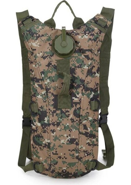 (Orman Camo) Açık Taktik Sırt Çantası Spor Su Çantaları Bisiklet Koşu Yürüyüş Çantası Sırt Çantası (Yurt Dışından)