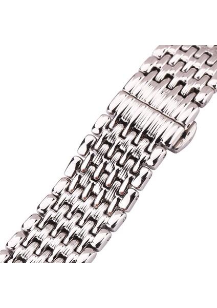 Paslanmaz Çelik Watch Band Bilezik Kadın Erkek Gümüş Düz Uç Watch Band Kayış Izle Aksesuarları | Bantları Izle (Yurt Dışından) modelleri