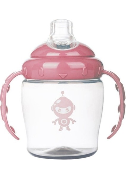 Bebek Yumuşak Ağız Sippy Kupası Sızdırmaz Güvenlik Şişesi Bebek Eğitim Içme Şişeleri Bardak Su Süt Şişesi 260 ml | Kupalar (Pembe) (Yurt Dışından)