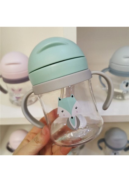 300 ml Çocuk Karikatür Bebek Ölçekli Saman Fincan Antica Boğulma Bebek Kolu Dayanıklı Düşen Su Şişesi Top Öğrenme Içecek Kupası | Kupalar (Yeşil) (Yurt Dışından) fırsatları
